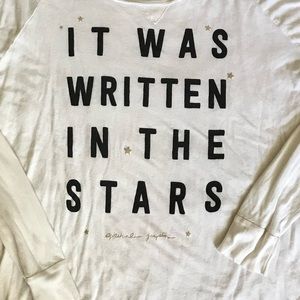 Spiritual Gangster It Was Written In The Stars White Long Sleeve Tee
